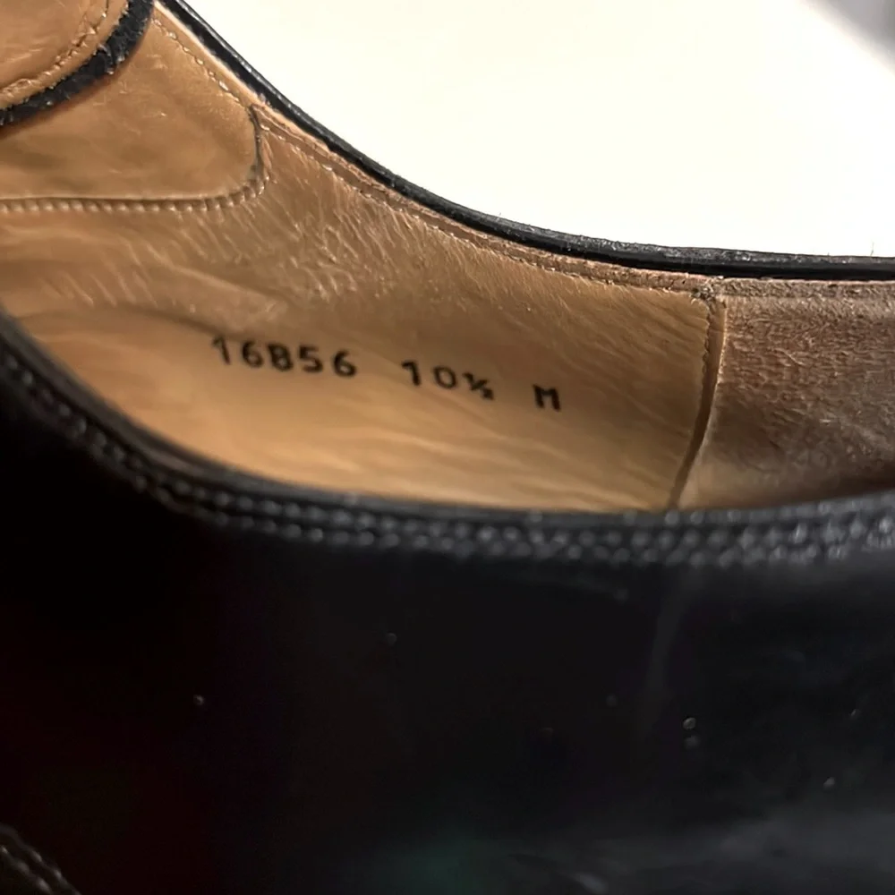 Magnanni Black Leather Monk Strap Loafers